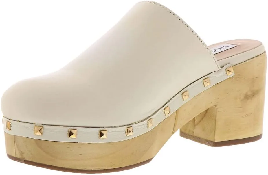 Steve Madden Brooklyn-1 Bone Leather Fashion Embellished Platform Rhinestones view 4