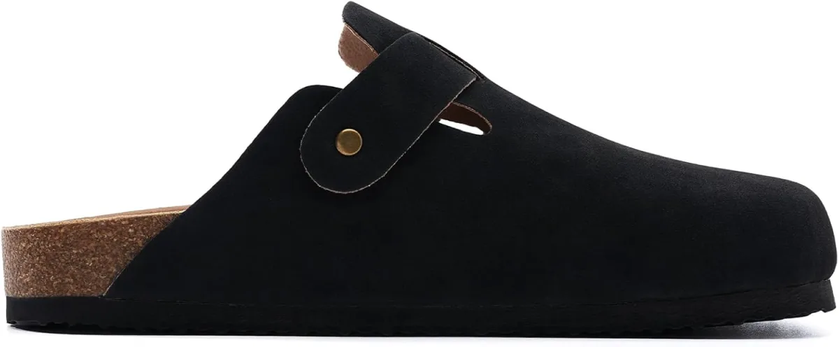 Clogs for Women and Men Cork Footbed Sandals Comfort Slip On Potato Shoes with view 4