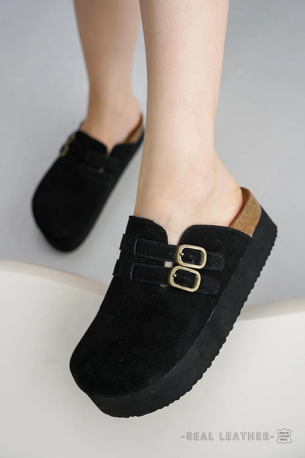 Project Cloud 100% Genuine Leather Clogs for Women view 2