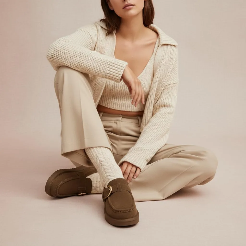 CUSHIONAIRE Origin Genuine Suede Mule Clogs for Women, Cozy Slip-On Moc Toe Lo view 2