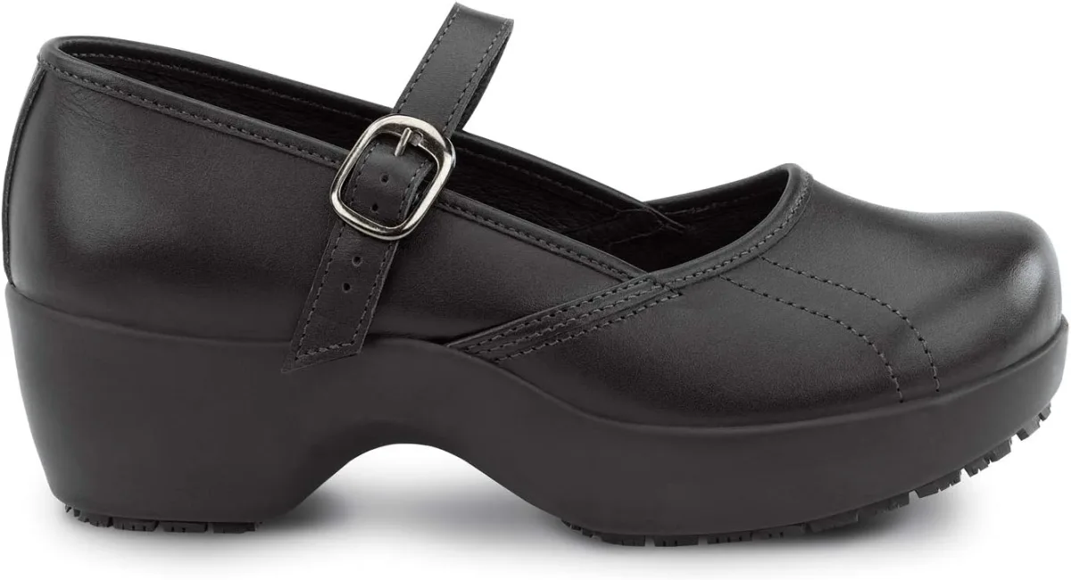 SR Max Vienna Women's Black Mary Jane Clog Style Slip Resistant Soft Toe Work view 3