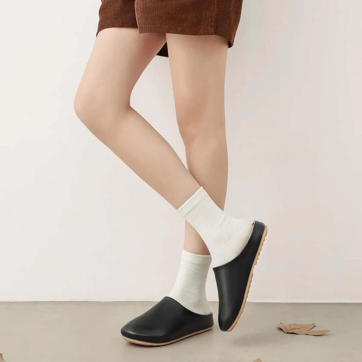 Clogs for Women Leather Women's Mules & Clogs with Soft Footbed Arch Support S view 3