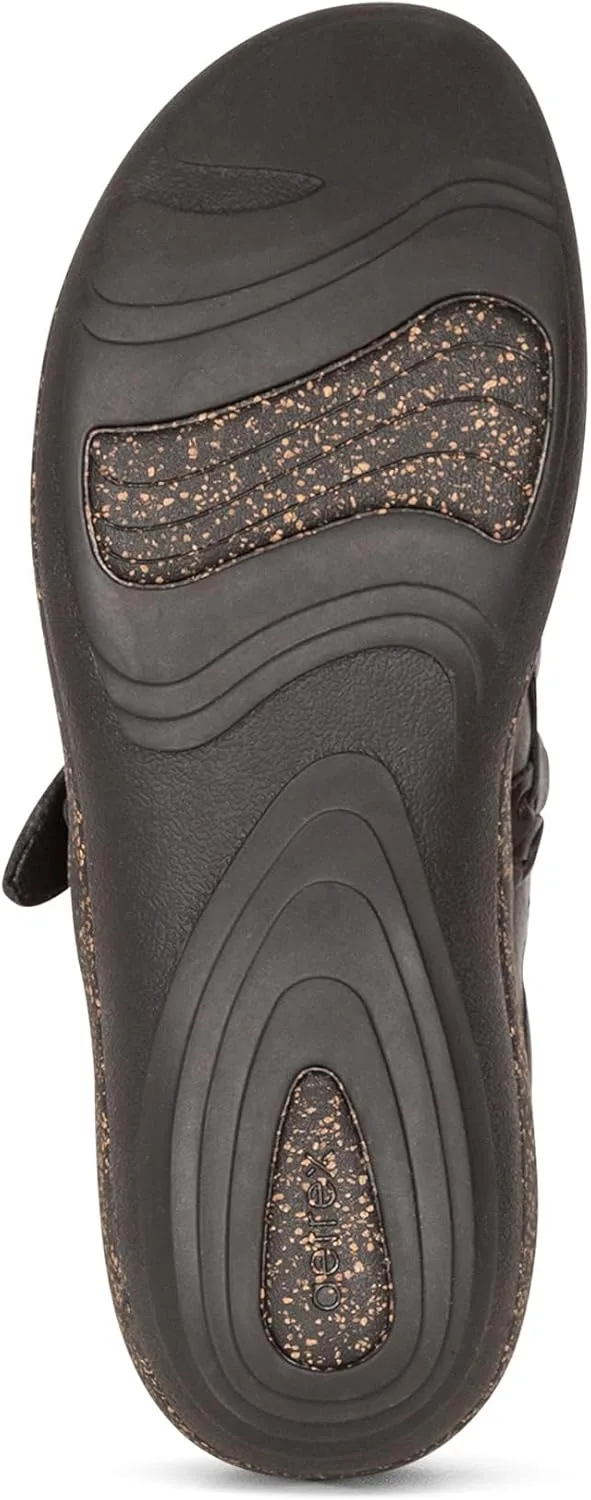Aetrex Libby Orthopedic Arch Support Comfort Leather Clogs for Women view 6