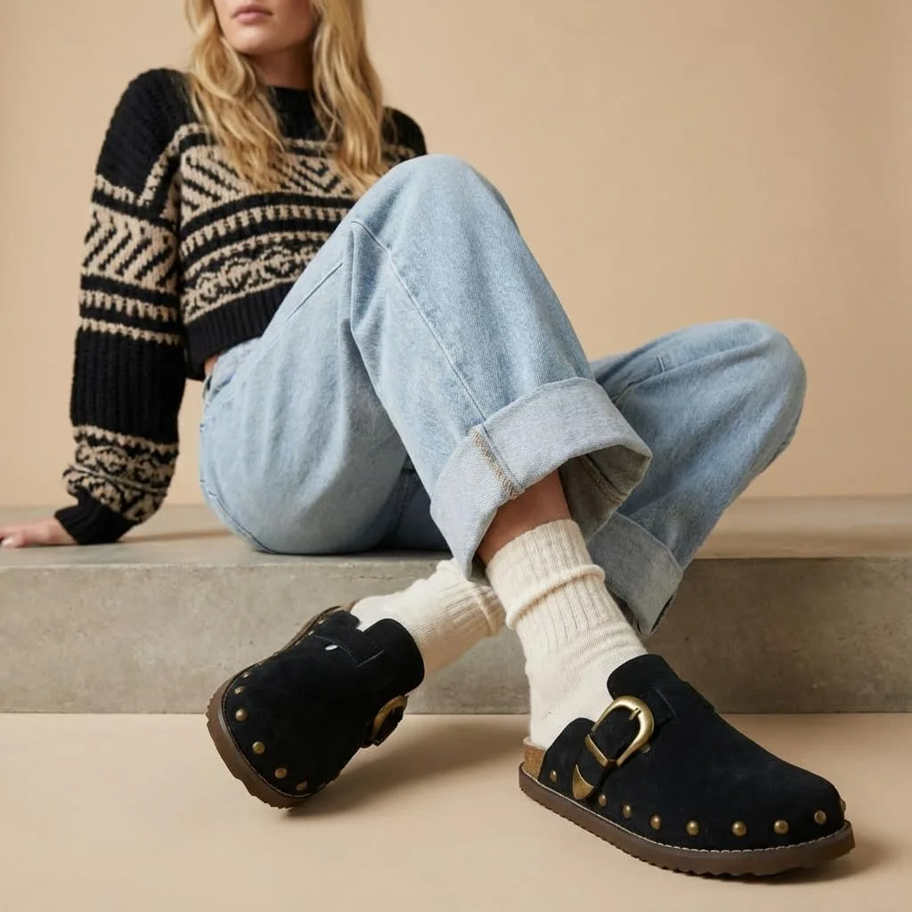 CUSHIONAIRE Bronco Slip On Mule Womens Shoes view 3