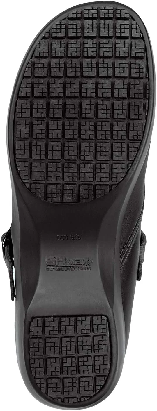 SR Max Vienna Women's Black Mary Jane Clog Style Slip Resistant Soft Toe Work view 6