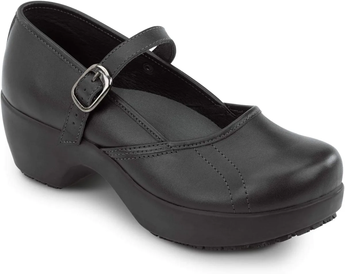 SR Max Vienna Women's Black Mary Jane Clog Style Slip Resistant Soft Toe Work view 2