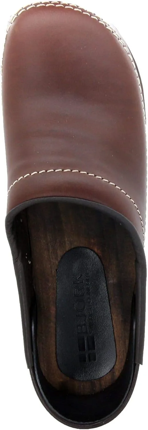 BJORK Swedish Comfort Men's Christian Full Grain Leather Clogs view 6