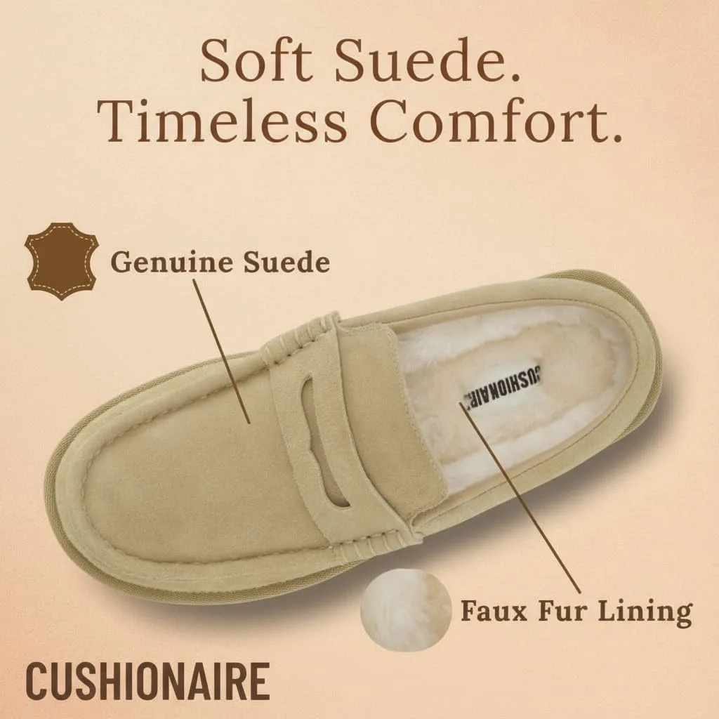 CUSHIONAIRE Ollie Cozy Genuine Suede Clogs for Women, Comfortable Slip-On Mule view 5