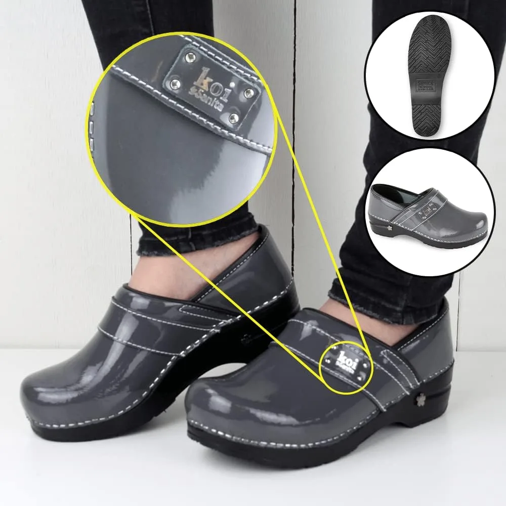 Sanita Lindsey Patent Leather Clogs for Women view 3