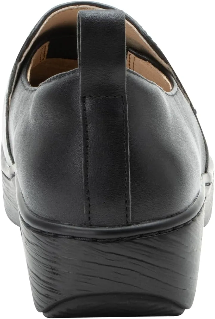 Alegria Women's Origin Orygin Wood Grain Leather Slip On Clog view 3