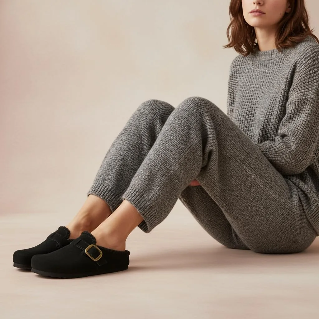 CUSHIONAIRE Haven Genuine Leather Clogs for Women view 2