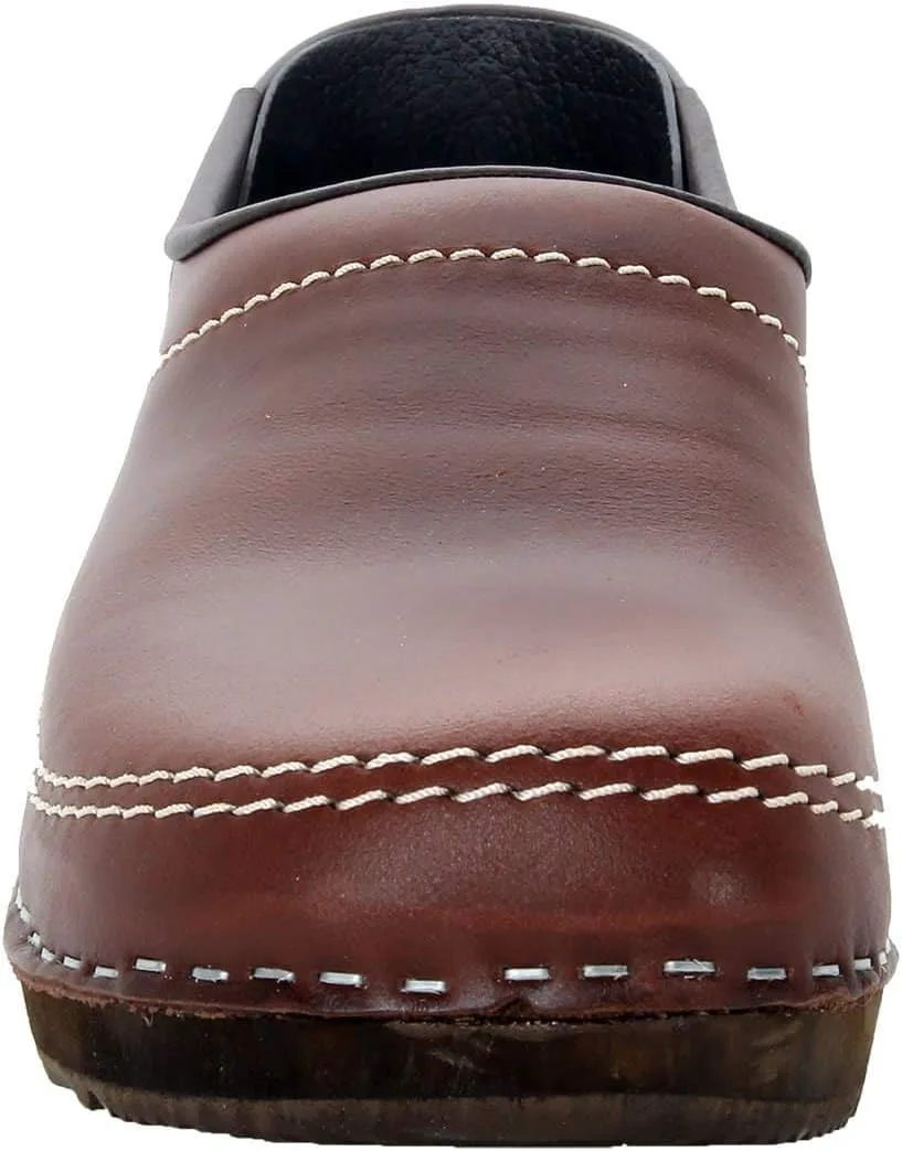 BJORK Swedish Comfort Men's Christian Full Grain Leather Clogs view 4