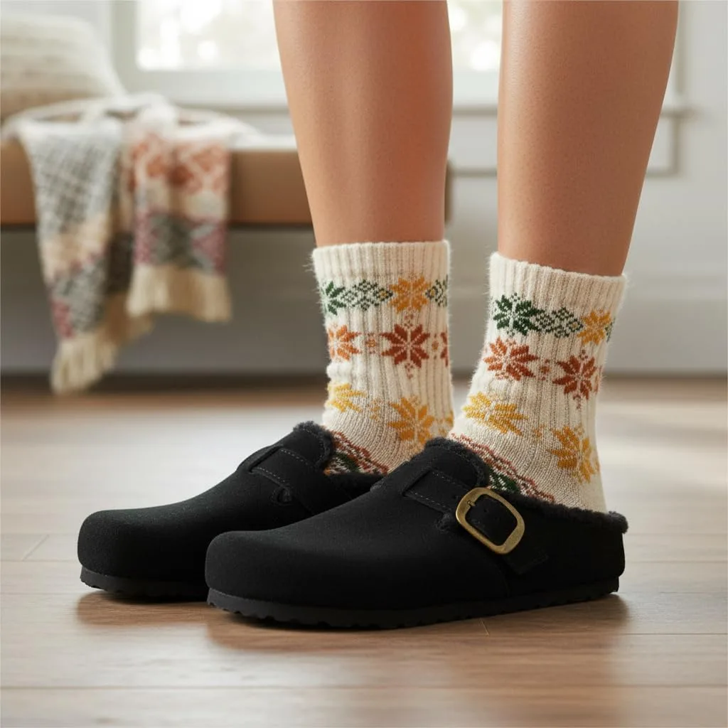 CUSHIONAIRE Haven Genuine Leather Clogs for Women view 3
