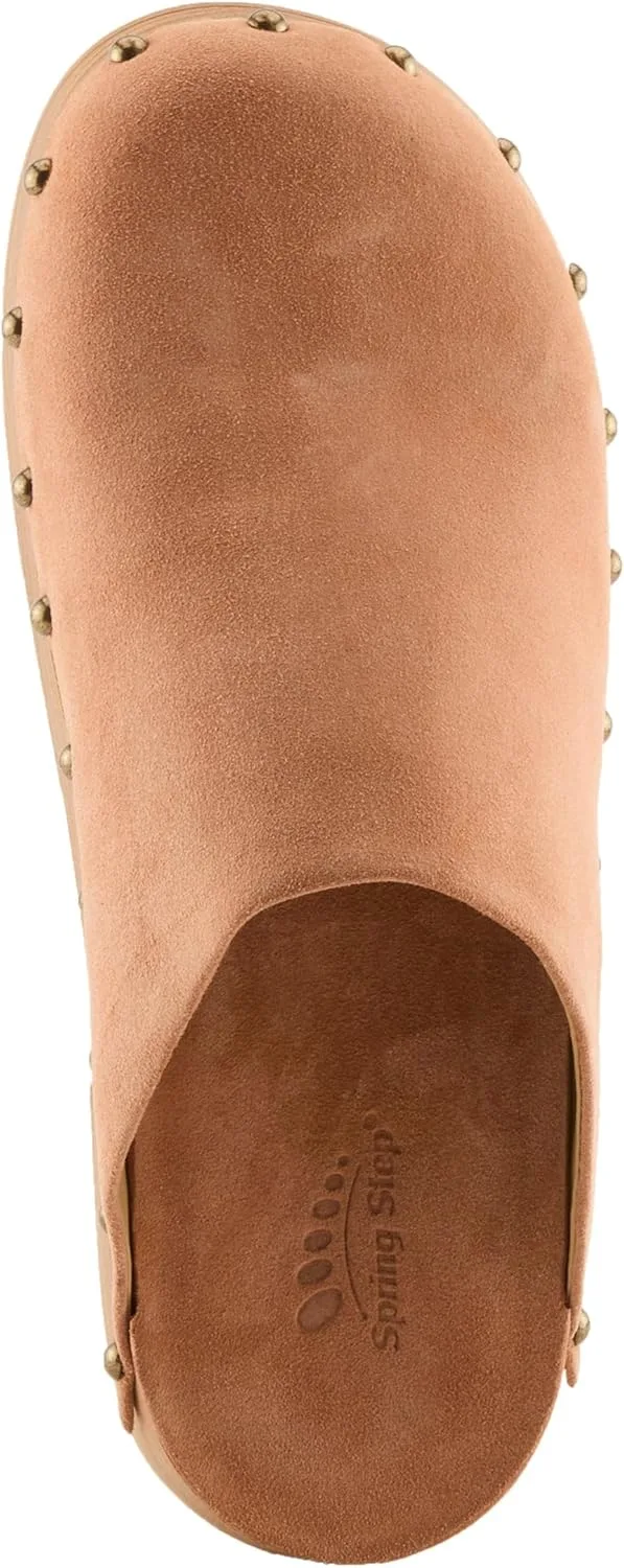 Spring Step Lolarue Women’s Suede Clog with Soft Lining & Cushioned Comfort view 4