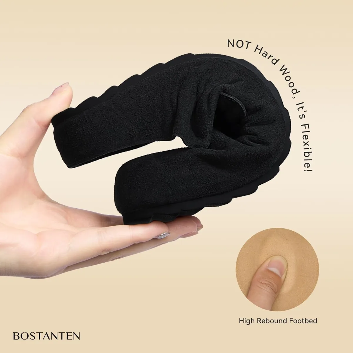 BOSTANTEN Clogs for Women Wide Width Comfortable Suede Mules with Soft Footbed view 5
