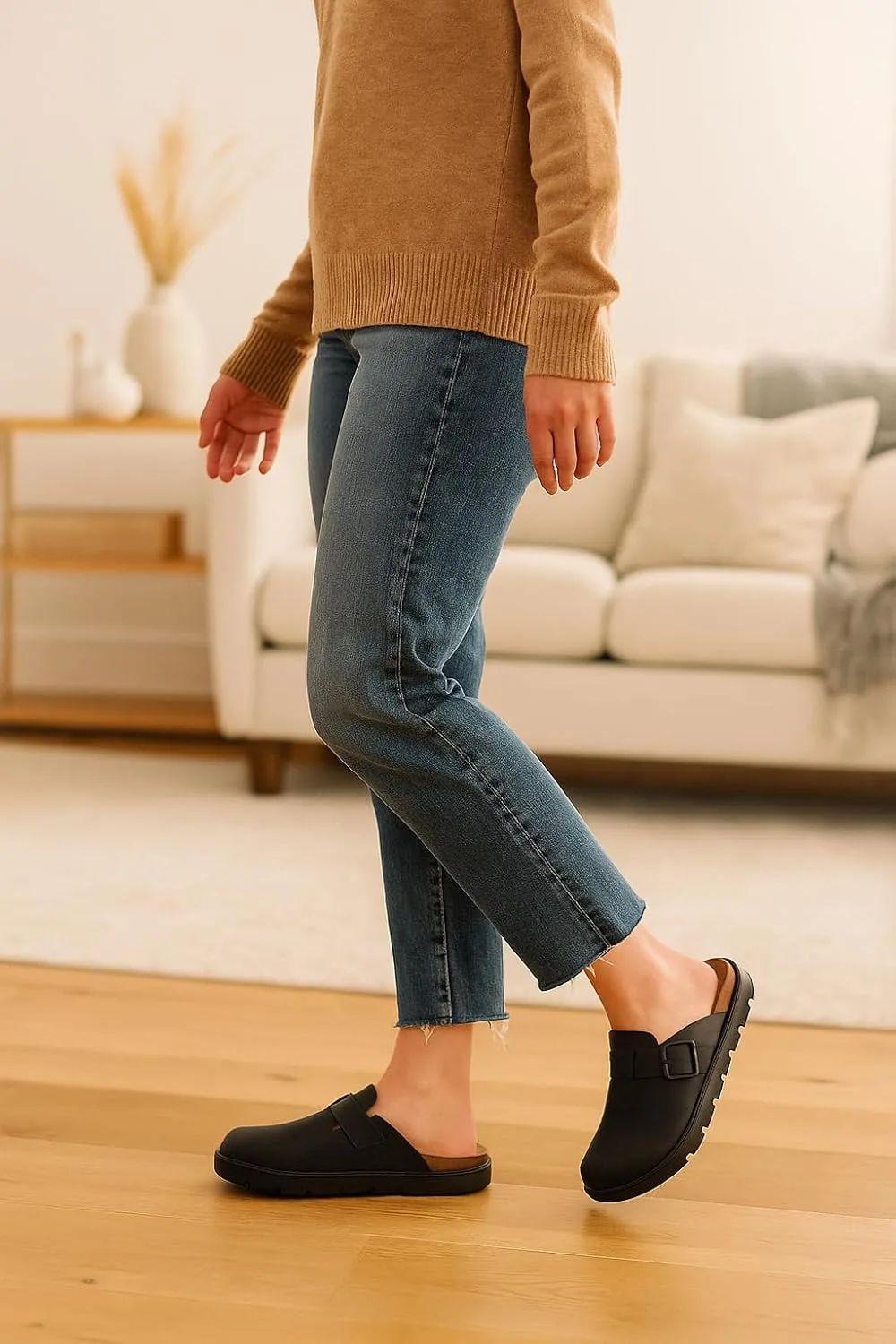 Project Cloud 100% Genuine Leather Platform Clogs for Women Footwear view 6
