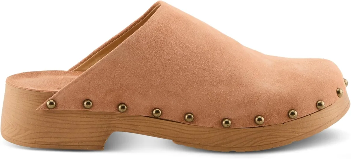Spring Step Lolarue Women’s Suede Clog with Soft Lining & Cushioned Comfort view 6