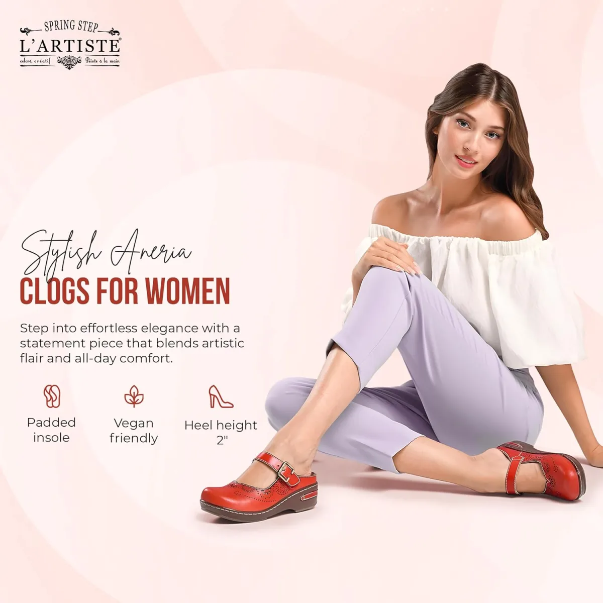 L'Artiste by Spring Step Women's Aneria Mule view 2