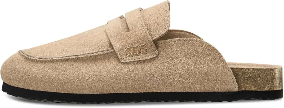 100% Genuine Leather Clogs for Women Non-Slip Platform Mules & Suede Clogs for view 5