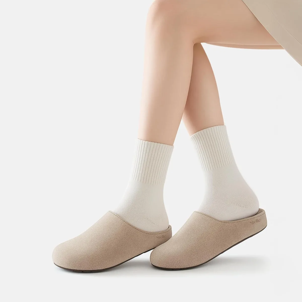 Stelle Clogs Women Mens Arch Support Suede Soft Cork Footbed Sandals Potato Sh view 2