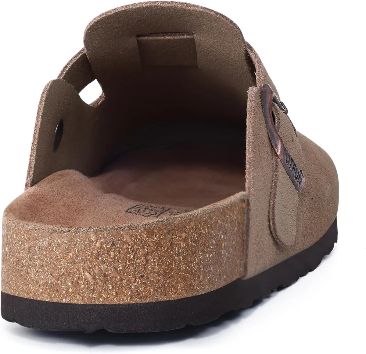 Litfun Unisex Genuine Suede Clogs Soft Footbed Leather Potato Shoes Comfort Sl view 5