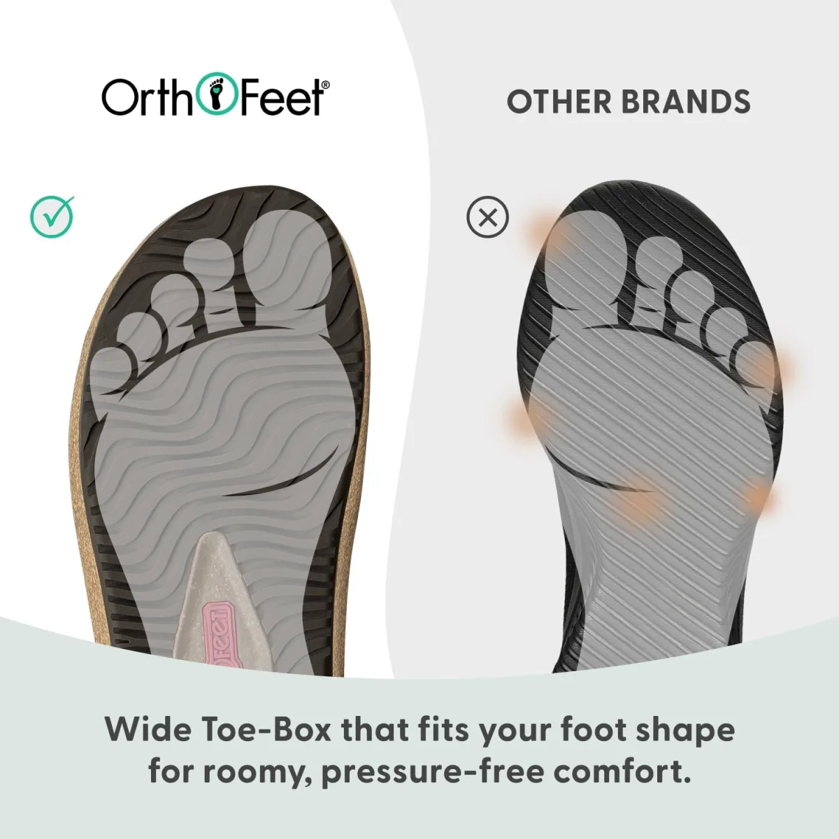 Orthofeet Women's Orthopedic Leather Casey Clogs for Plantar Fasciitis Relief view 6