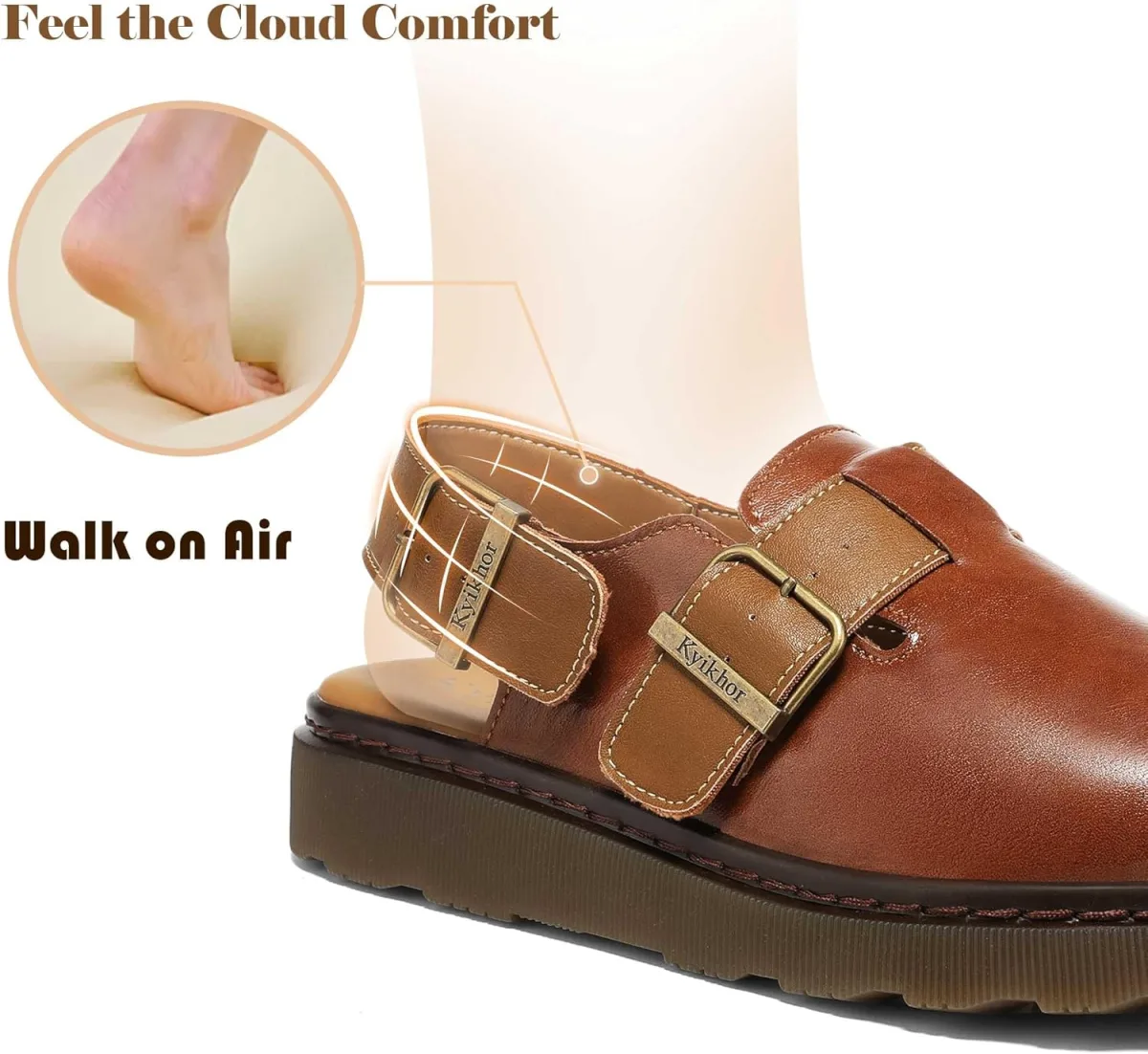 Women's Suede Leather Loafer Slip-Ons|Genuine Suede Clogs for Women|Comfort Fo view 6