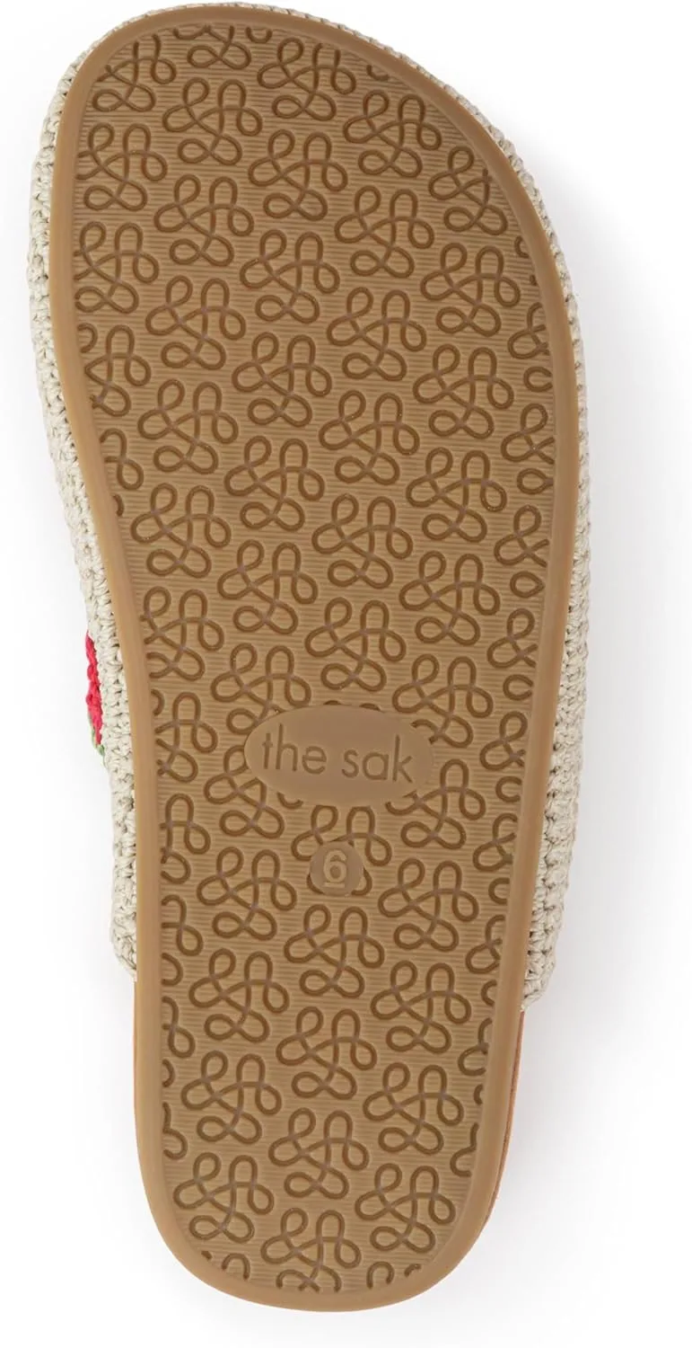 The Sak Bolinas Clog in Crochet and Leather, Slip On Entry view 5