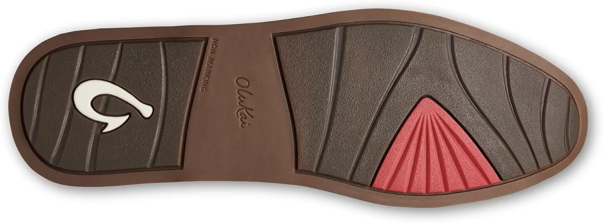 OLUKAI Mi'I Women's Slip-On Mules, Premium Leather & Woven Details, Arch Suppo view 6