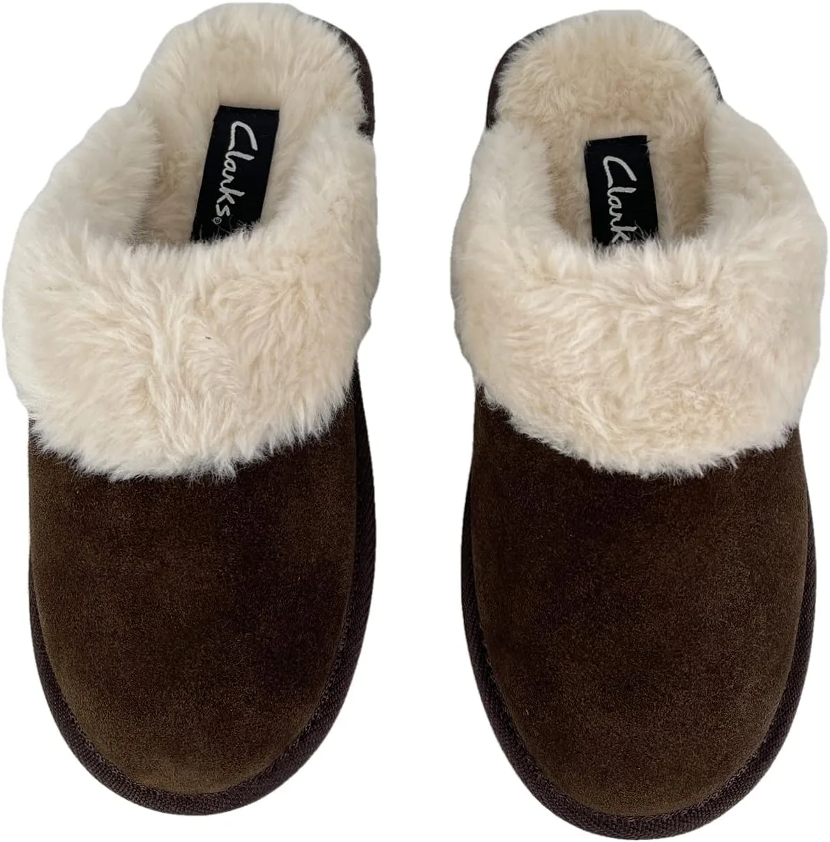 Clarks Womens Open Back Suede Leather Comfort Clog Slipper JMS0583C view 4