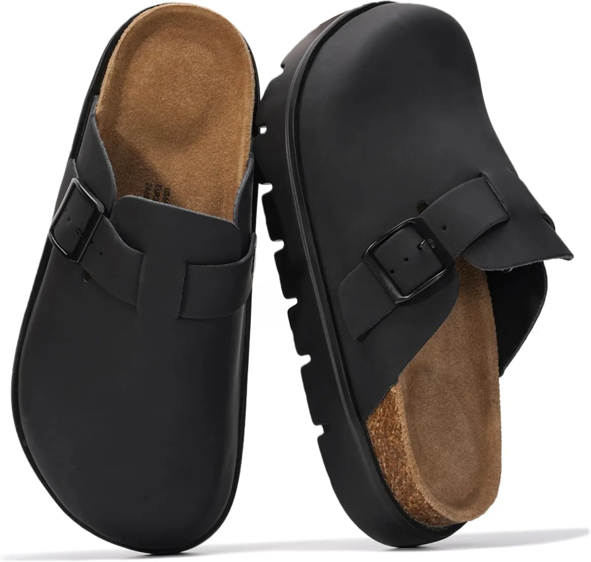 Project Cloud 100% Genuine Leather Platform Clogs for Women Footwear view 5
