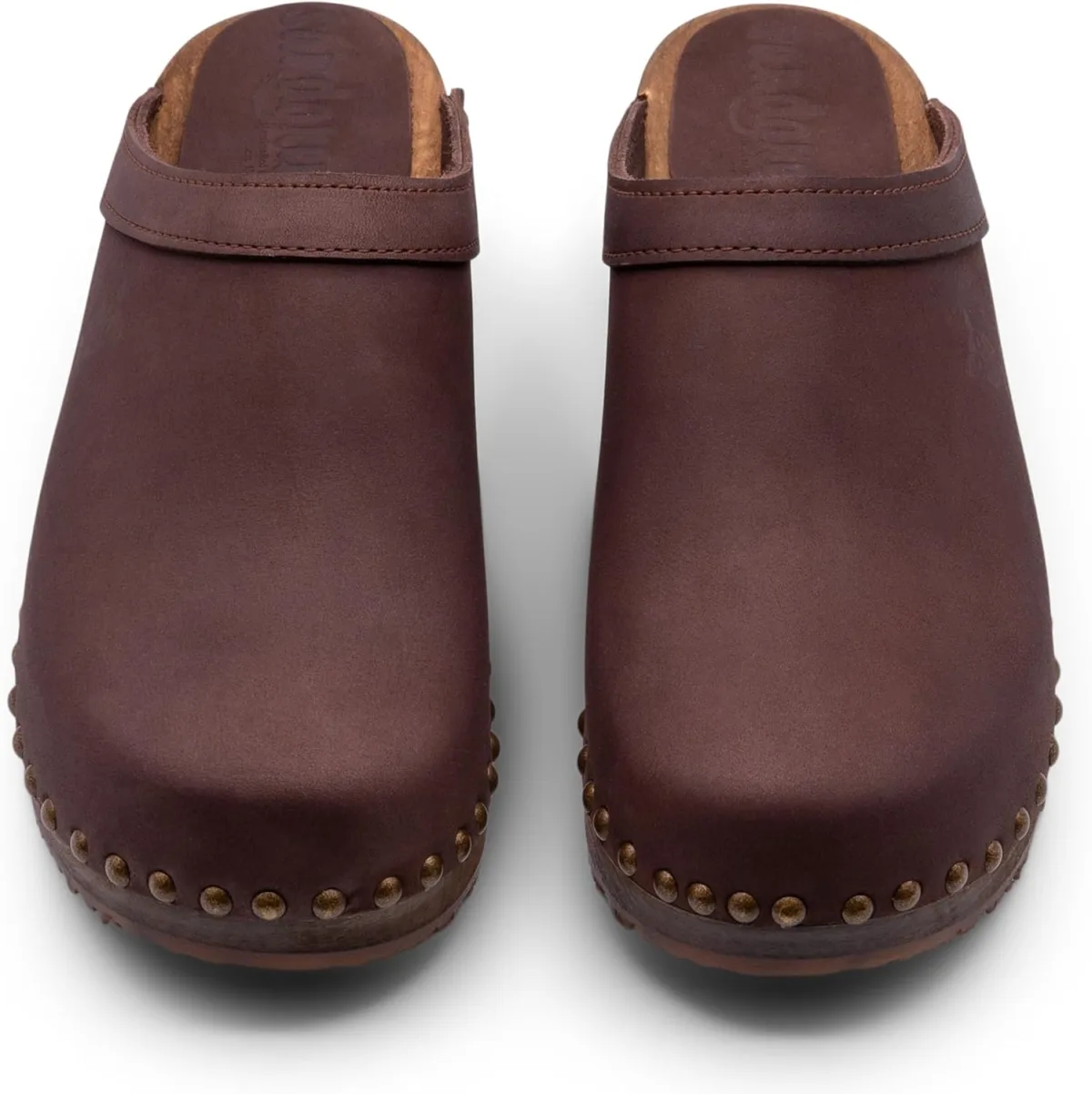 Sandgrens Handmade Swedish Wood Clogs for Women, Low Heel Mule view 6