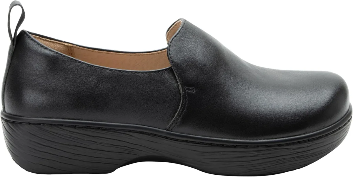 Alegria Women's Origin Orygin Wood Grain Leather Slip On Clog view 2