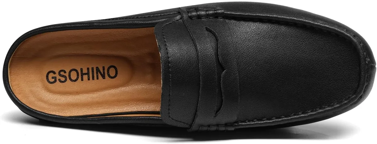 Men’s Slip-On Loafers Handmade Leather Slippers Breathable Comfortable Soft Ha view 4