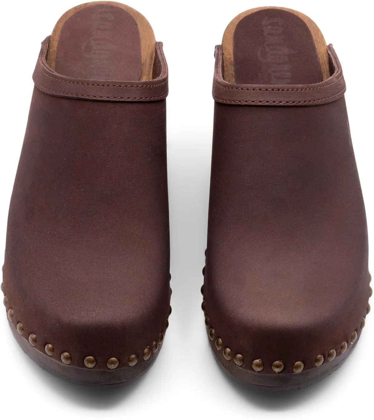 Sandgrens Handmade Swedish Wood Clogs for Women, High Heel Mule view 6