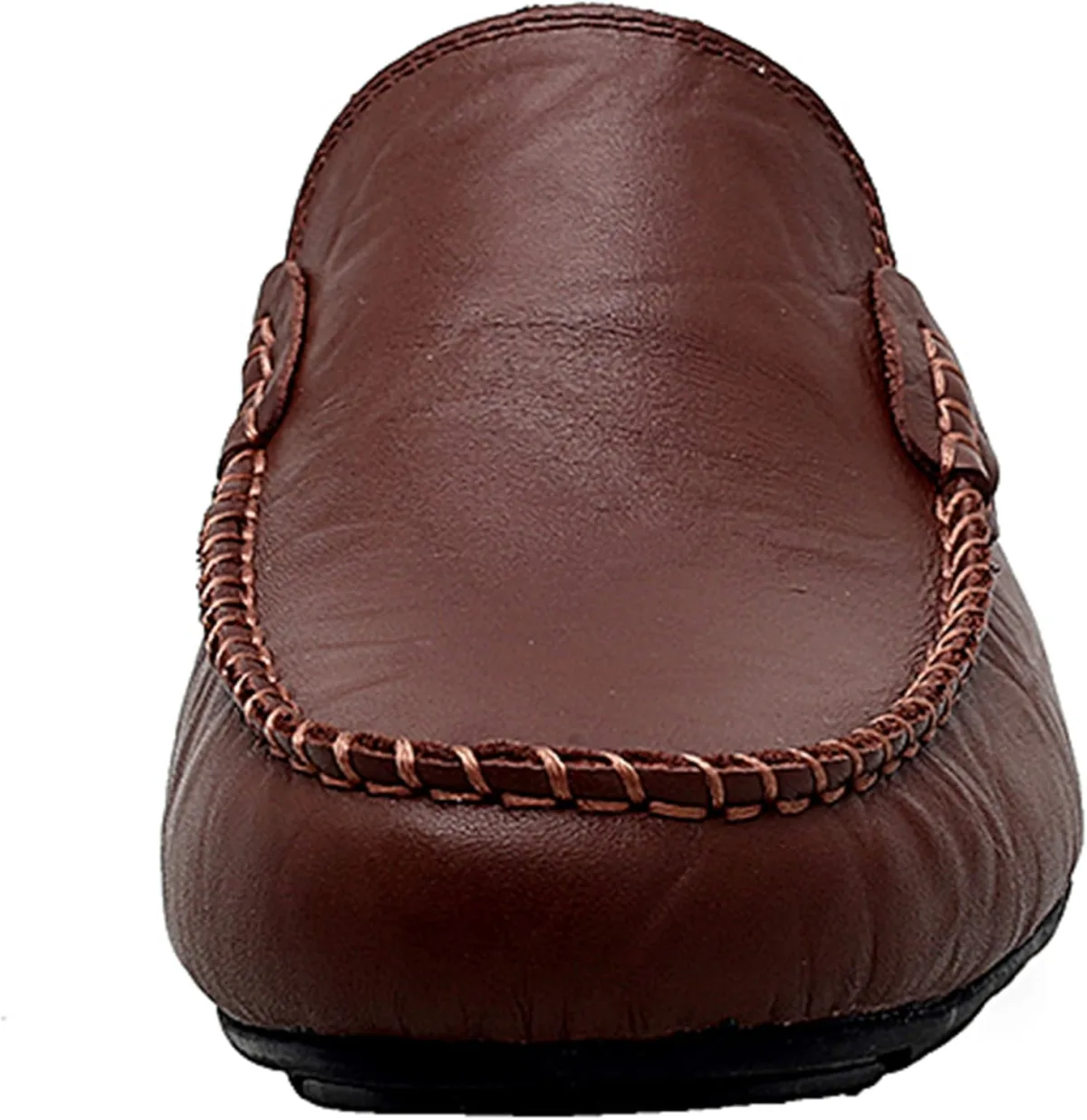 Go Tour Mens Mules Clog Slippers Breathable Punching Leather Slip on Shoes Cas view 2