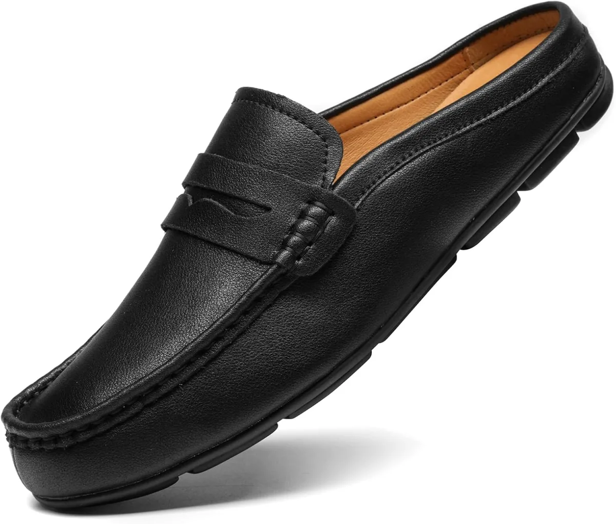 Men’s Slip-On Loafers Handmade Leather Slippers Breathable Comfortable Soft Ha view 6