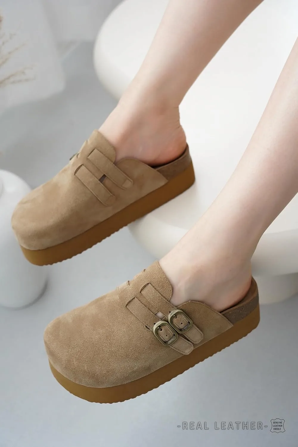 Project Cloud 100% Genuine Leather Clogs for Women view 5