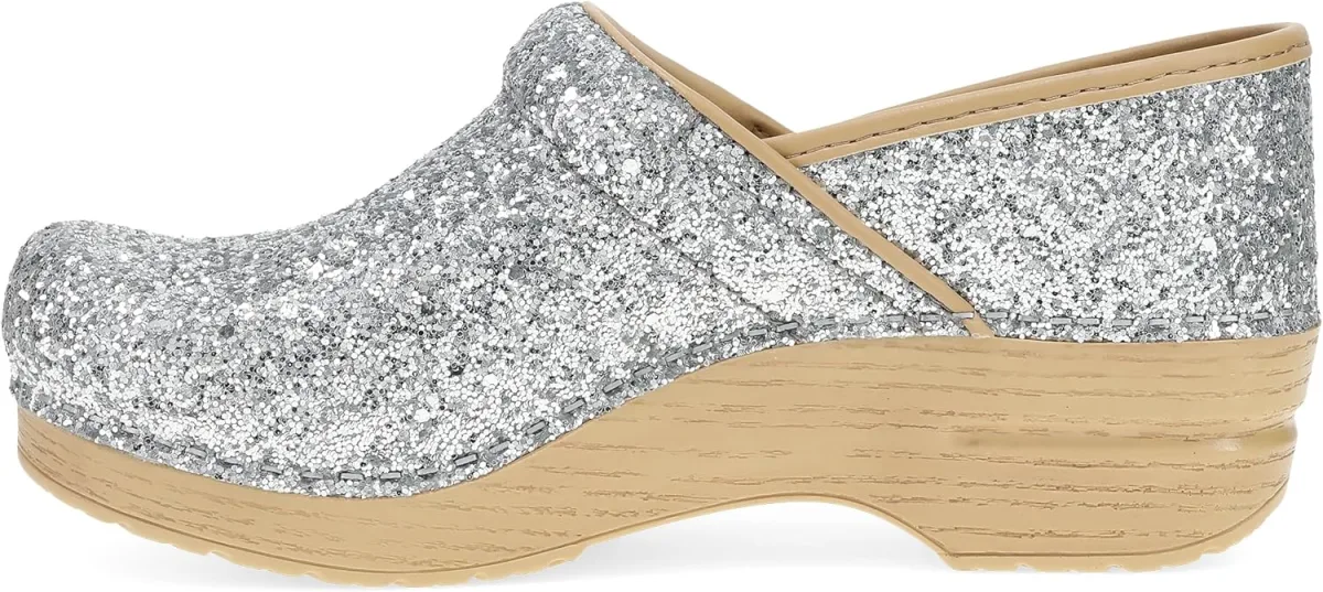 Dansko Professional Glitter Slip-On Clogs for Women view 6