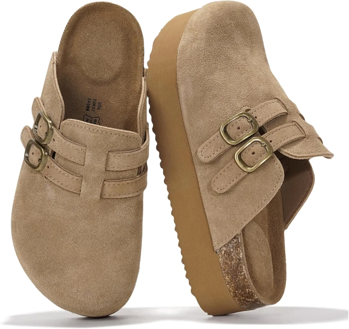 Project Cloud 100% Genuine Leather Clogs for Women view 4