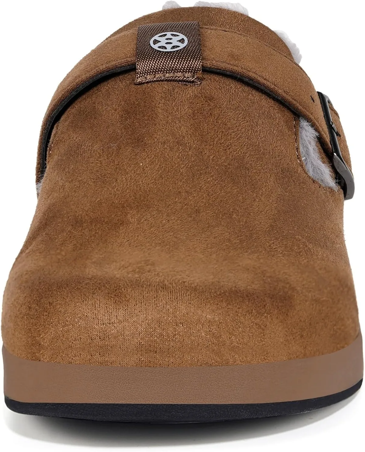 Hsyooes Fur Lined Clogs for Women Men Suede Winter Slippers Arch Support Slip view 4