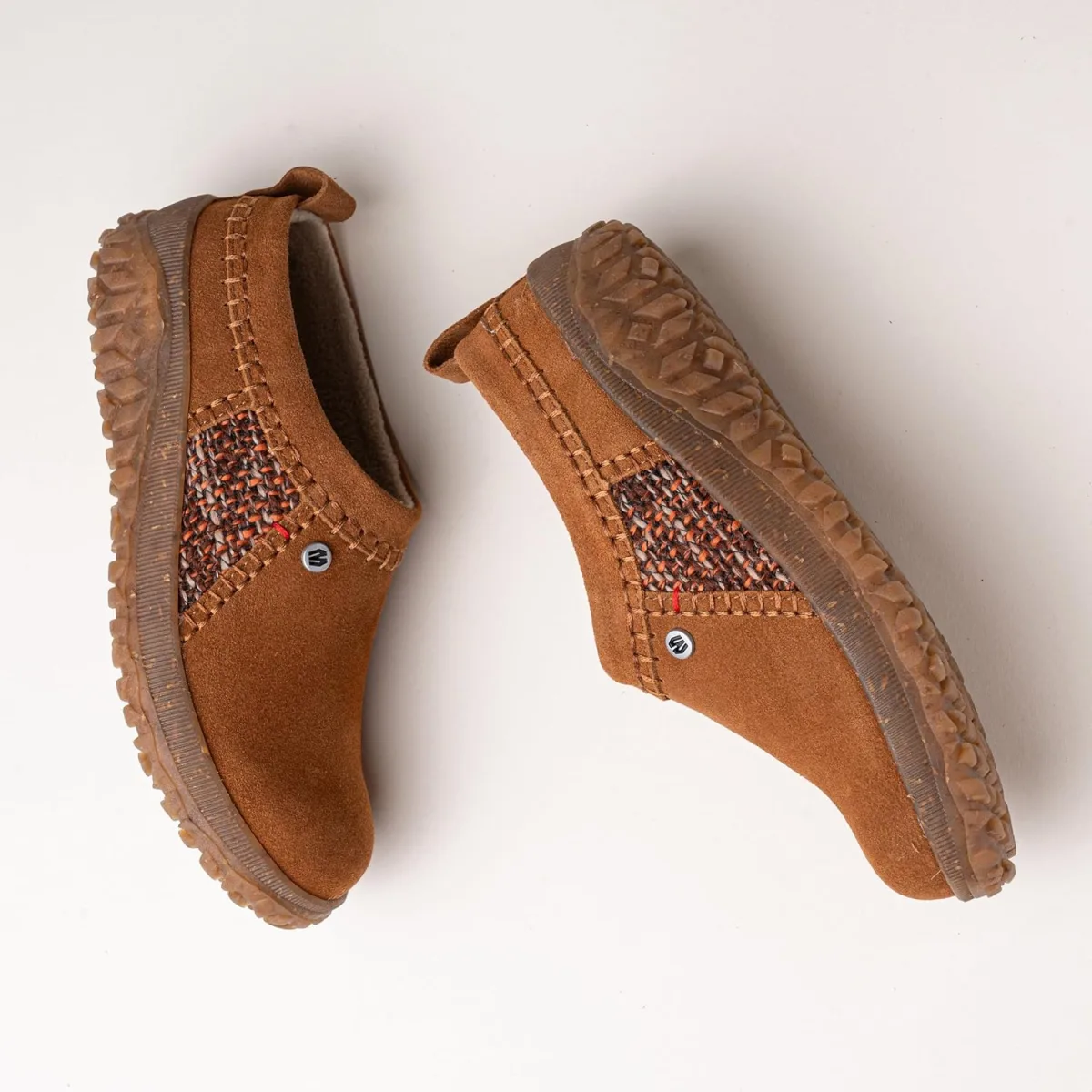 Minnetonka Women's Tamarra Suede Clogs Water-Resistant Upper and Fleece Lining view 3