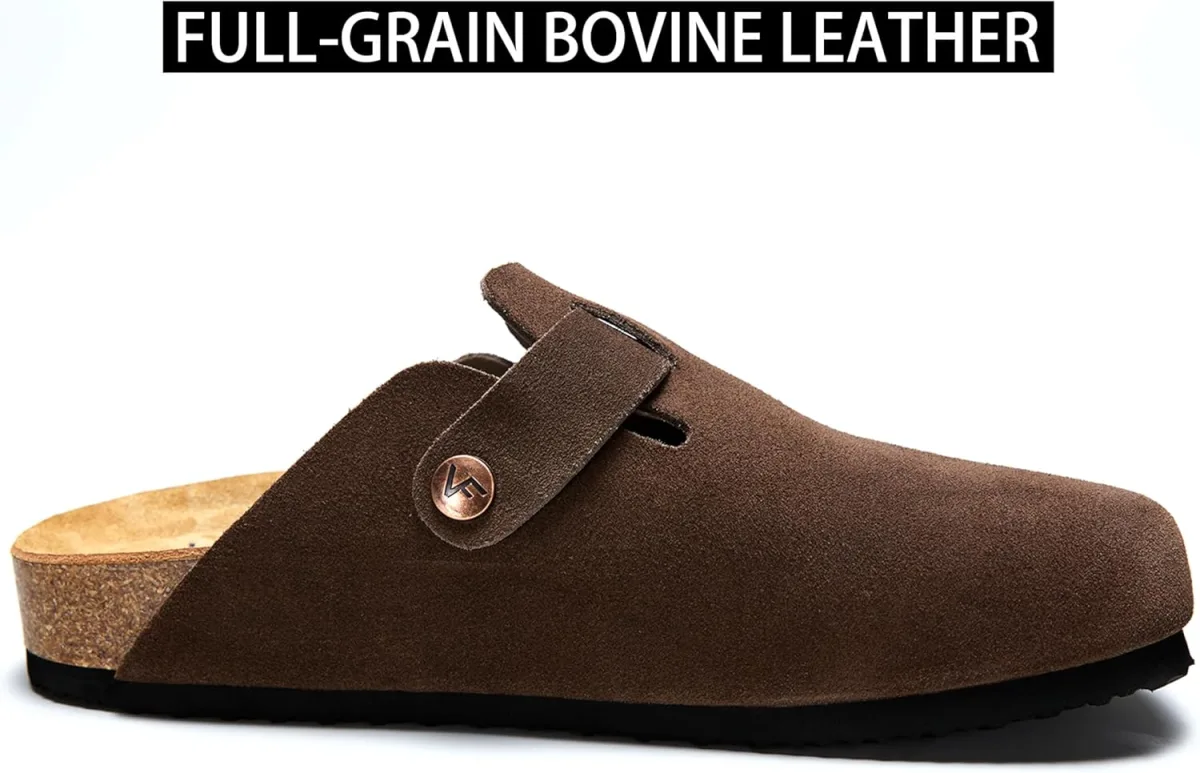 Women's Genuine Suede Clogs for Women Men Slip On-Arch Support Comfortable Mul view 5