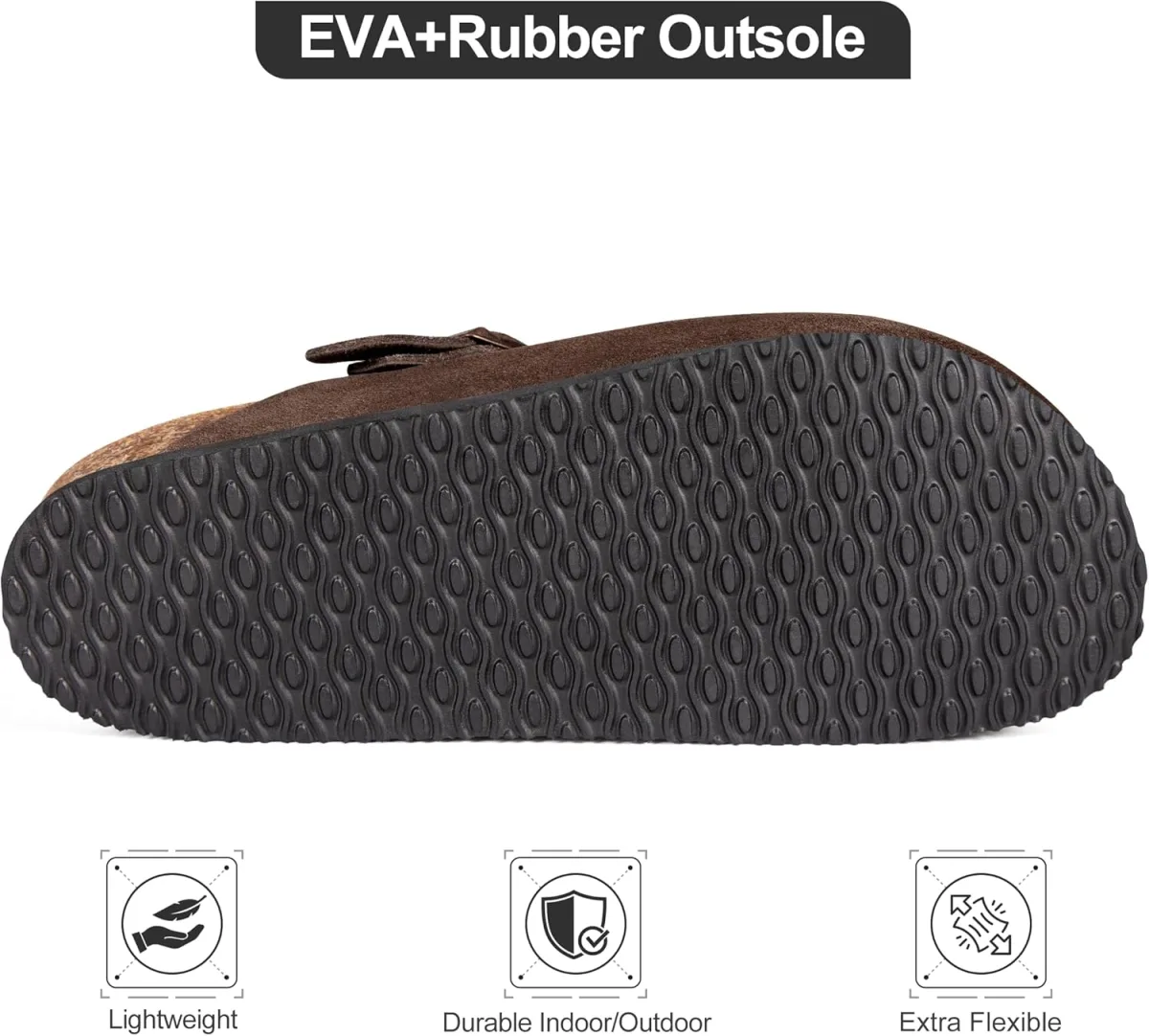 Suede Clogs for Women Men Leather Mules Soft Potato Shoes Slip On Slipper Sand view 5