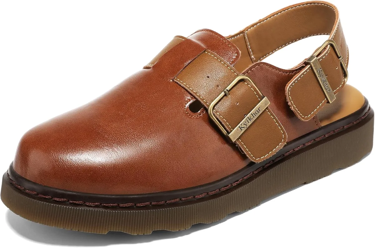 Women's Suede Leather Loafer Slip-Ons|Genuine Suede Clogs for Women|Comfort Fo view 3
