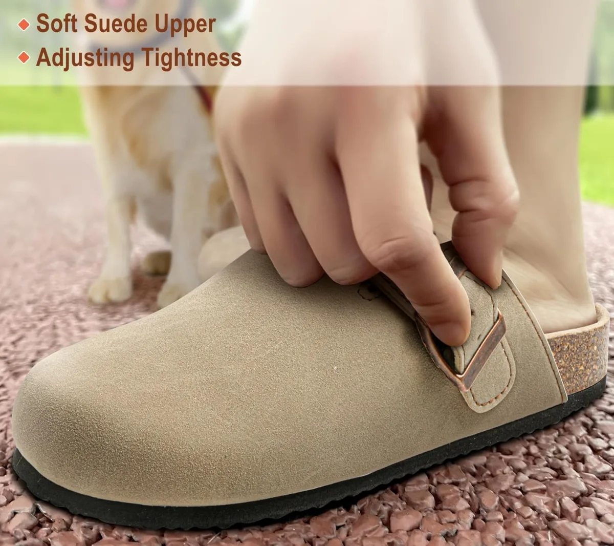 BULLIANT Clogs Slippers Sandals Nurse Work Shoes Men Women,Fleece-Lined Upper+ view 5