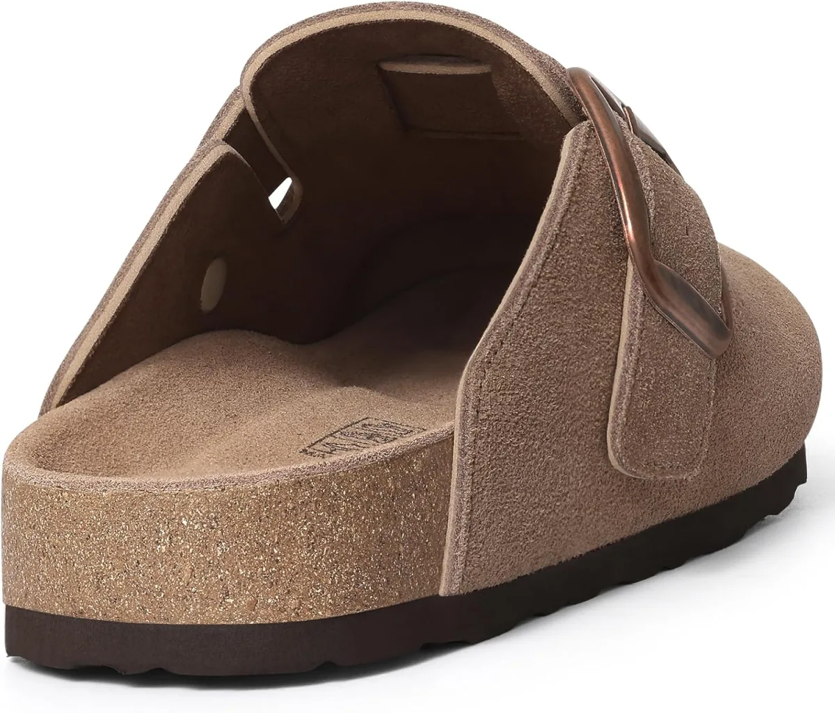 KIDMI Genuine Suede Clogs for Women Memory Foam Cork Footbed Potato Shoes Slip view 5