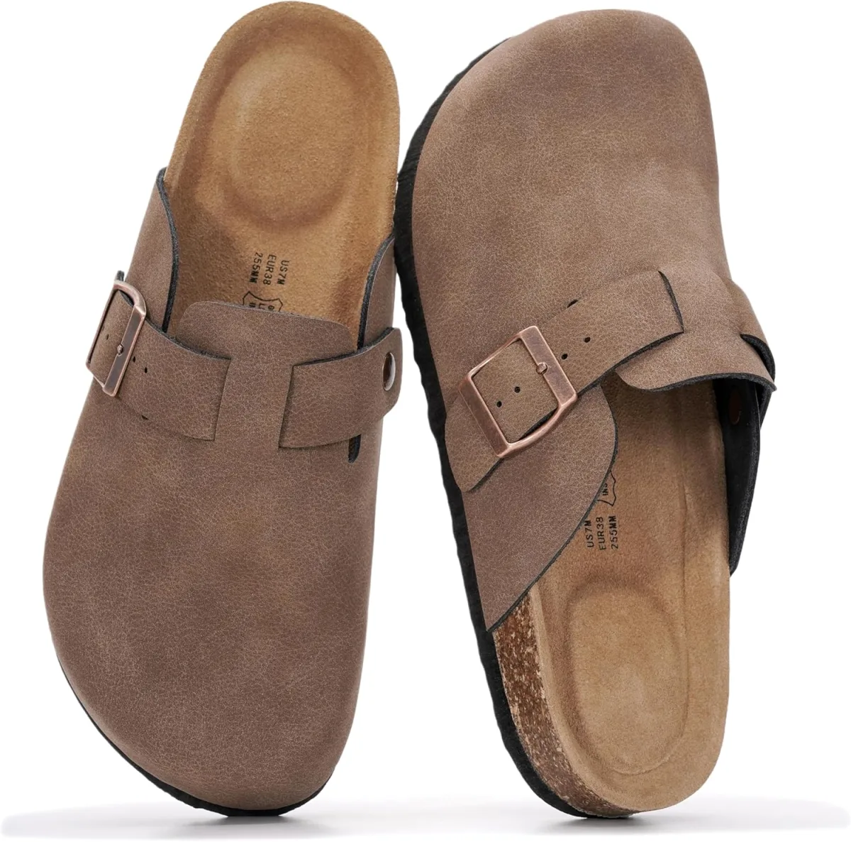 Project Cloud 100% Genuine Leather Footbed Clogs for Women view 4