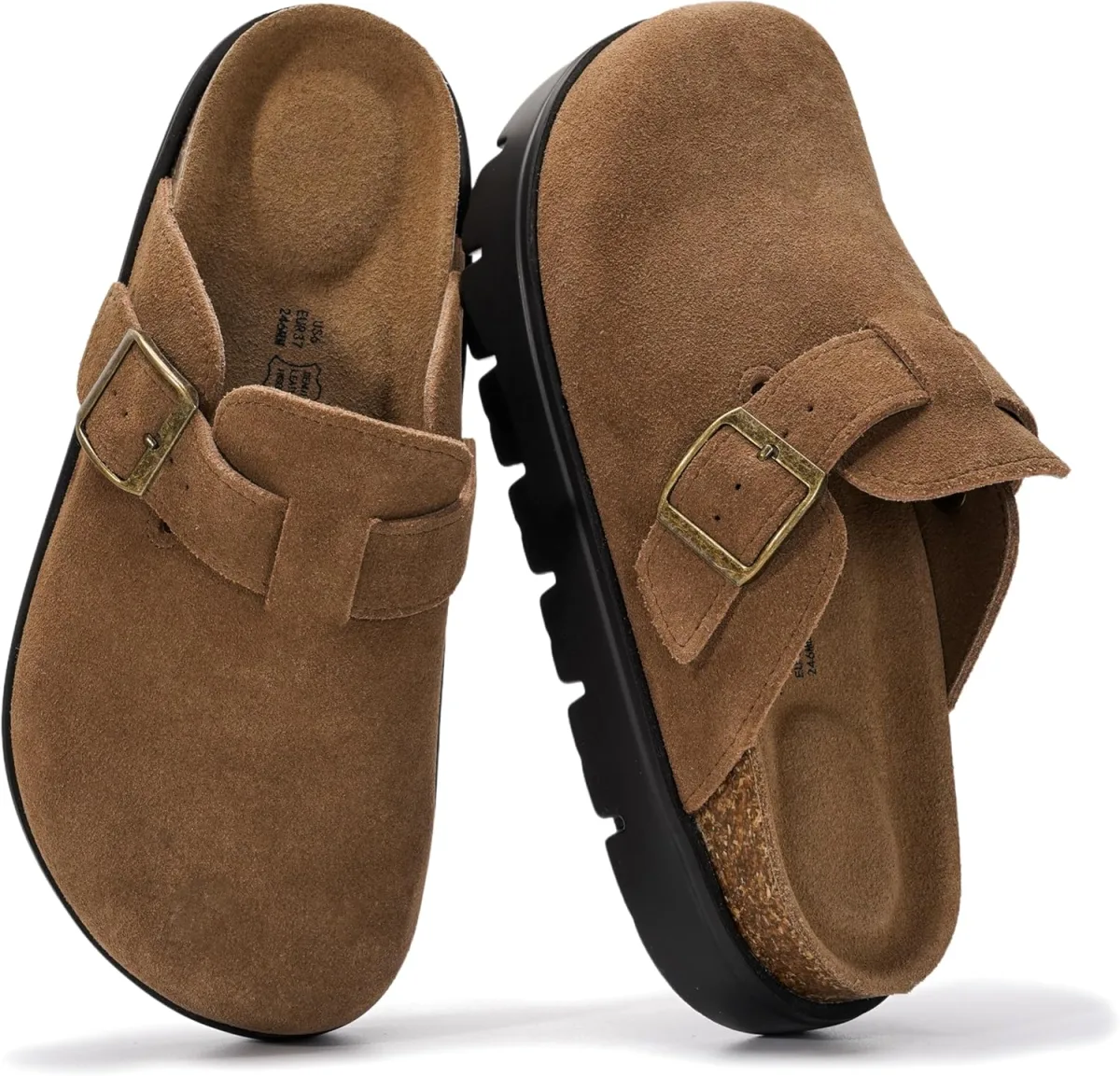 Project Cloud 100% Genuine Leather Platform Clogs for Women Footwear view 3