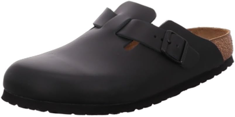 Birkenstock Boston, Unisex Adults' Clogs, Black — Genuine Leather clog